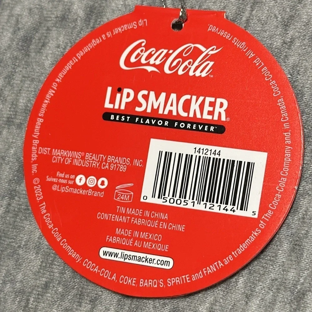 NWT Coca Cola Lip Smacker and tin